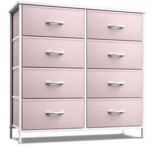 lot 397 image: Sorbus Kids Dresser with 8 Drawers -pink