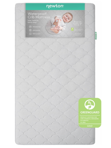 lot 35 image: Newton Baby Crib Mattress and Toddler Bed - Waterproof - Ultra-Breathable Proven to Reduce Suffocation Risk, 100% Washable, Better Than Organic, 2-Stage Removable Cover, Deluxe 5.5 Thick Grey