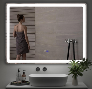 lot 39 image: 36 x 28 Led Mirror for Bathroom with Front and Backlit