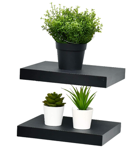 lot 280 image: WELLAND Set of 2 Floating Shelves Wall Mounted Shelf