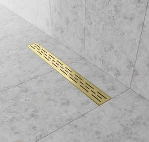 lot 290 image: 28 Inches Linear Shower Drain - Stainless Steel Rectangular Shower Floor Drain