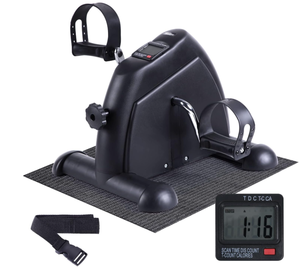 lot 463 image: Under Desk Bike Pedal Exerciser, Mini Exercise Bike Portable Peddler