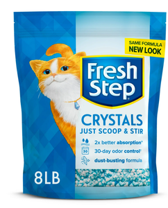 lot 473 image: Fresh Step Crystals, Scented, Premium Cat Litter, 8 lb