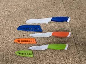 New England 6 piece ceramic nonstick coated knife set