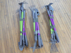 3 Sets of 5 Bloom Telescopic Garden Tools