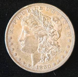 lot 7 image: 1880 Morgan Silver Dollar