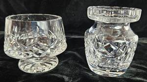 lot 27 image: Waterford Iveagh 3 Honey Jam Condiment Jar and Lismore 3.5 Open Sugar Candy Dish