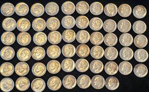 lot 18 image: 58 90% Silver Dimes
