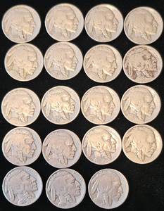 lot 19 image: 19 Buffalo Nickels - Lot 1