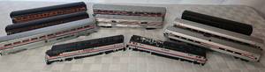 lot 54 image: Bachmann Amtrak Locomotives and 5 passenger cars plus Great Northern, Santa Fe and Pennsyvania coaches