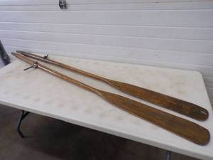 lot 12 image: Pair of Vintage Boat Oars