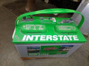 lot 4 image: Interstate Deep Cycle Battery