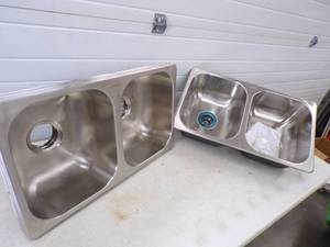 lot 24 image: 4 Stainless Steel Sinks never installed