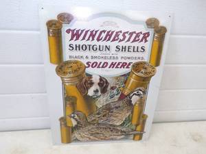 lot 71 image: Winchester Metal Sign