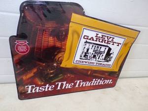 lot 75 image: Levi Garrett Metal Sign