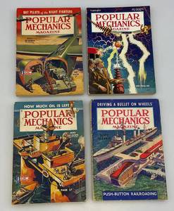 lot 6 image: Vintage 25 Cent Popular Mechanics Magazines