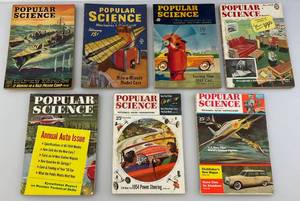 lot 8 image: Vintage 15, 25 Cent Popular Science Magazines