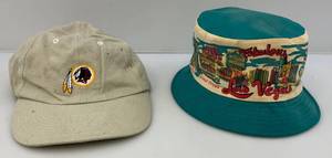 lot 123 image: Vintage Hats Including Las Vegas & Washinton Red Skins