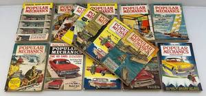 lot 144 image: 1940s, 50s, 60s 35 Cent Popular Mechanics Magazines