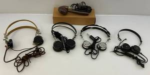 lot 193 image: Vingae Head Sets & Astatic Brand Microphone (VERY COOL)