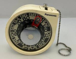 lot 202 image: Vintage Panasonic Rolling Tone Transistor AMFM Radio (WORKS)