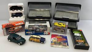lot 229 image: Large Group Of Misc. Die-Cast Cars & Display Cases