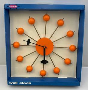 lot 283 image: Vintage Art Deco Wall Clock In Original Box