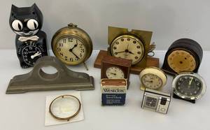 lot 295 image: Misc. Vintage Clocks & Clock Parts