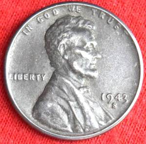 Lot of (25) Steel Wheat Cents