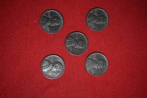 Lot of (25) Steel Wheat Cents