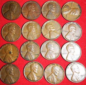 Lot of (50) Wheat Pennies - Philadelphia and Denver Mints - Larger Collection