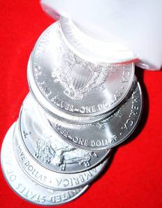 Lot of (10) 2018 Silver Eagles MS