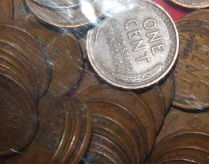 Lot of (65) Wheat Cents