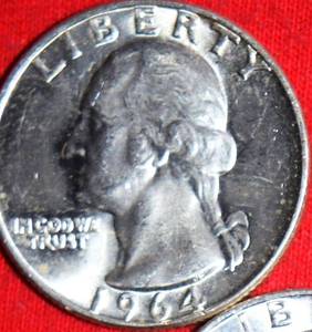 Lot of (4) 90% Silver Washington Quarters