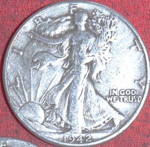 Lot of (7) 1940D41D42D43P44P45P46P 90% Silver Walking Liberty Half Dollar