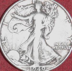 Lot of (7) 1940P41P42D43P44P45P46P 90% Silver Walking Liberty Half Dollar
