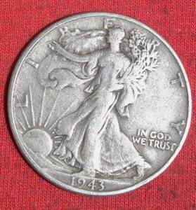 Lot of (3) 1941D42D43P 90% Silver Walking Liberty Half Dollar
