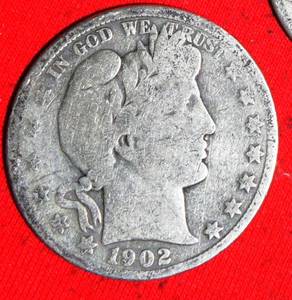 Lot of (5) 1906D1902P1902P1908P1906D 90% Silver Barber Half Dollars