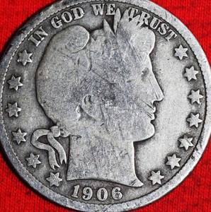 Lot of (5) 1907P1906D1907D1906O1907O 90% Silver Barber Half Dollars