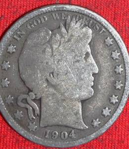 Lot of (3) 1903S1908O1904P 90% Silver Barber Half Dollars