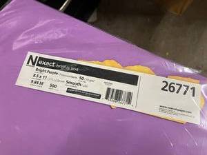 Gold and Purple Copy Paper