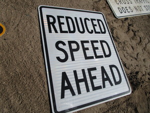 Sign Reduced Speed