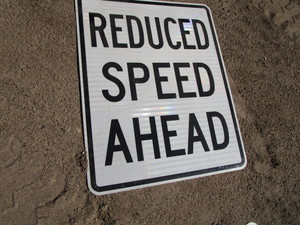 Sign Reduced Speed