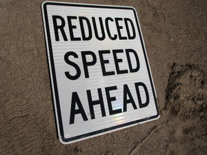 Sign Reduced Speed