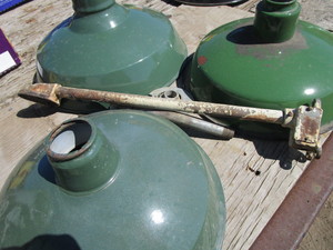 Vintage Green Enamel Shades