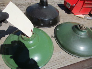 Vintage Green Enamel Shades