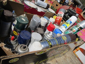 Spray Cans, Various Contents