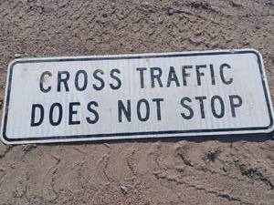 Sign Cross Traffic