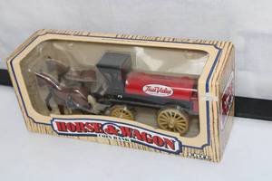 True Value Horse and Wagon Coin Bank