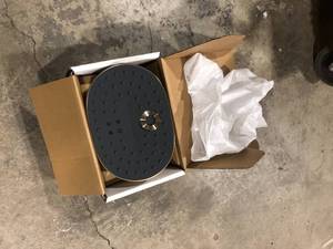 KOHLER Statement 3-Spray Patterns with 2.5 GPM 8 in. Wall Mount Fixed Shower Head in Matte Black   Customer Returns See Pictures